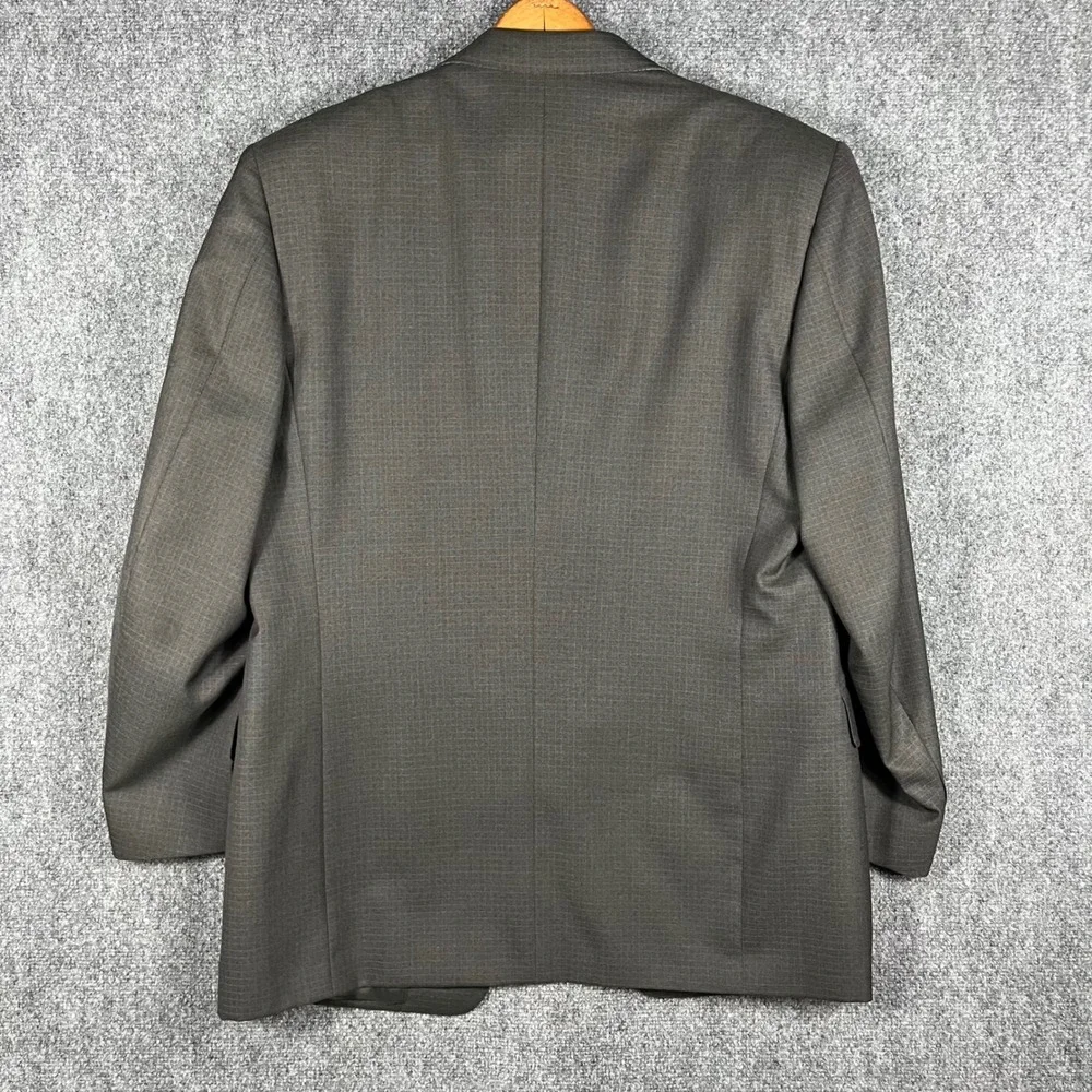 Canali Blazer Men 40R Grey Blue Super‎ 120s Wool 3-Button Sport Coat Italy
